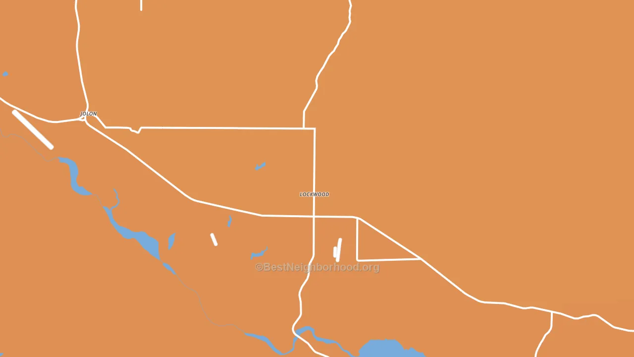 Lockwood, CA block-group voter-turnout map