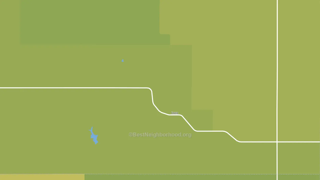 Loco, OK block-group voter-turnout map
