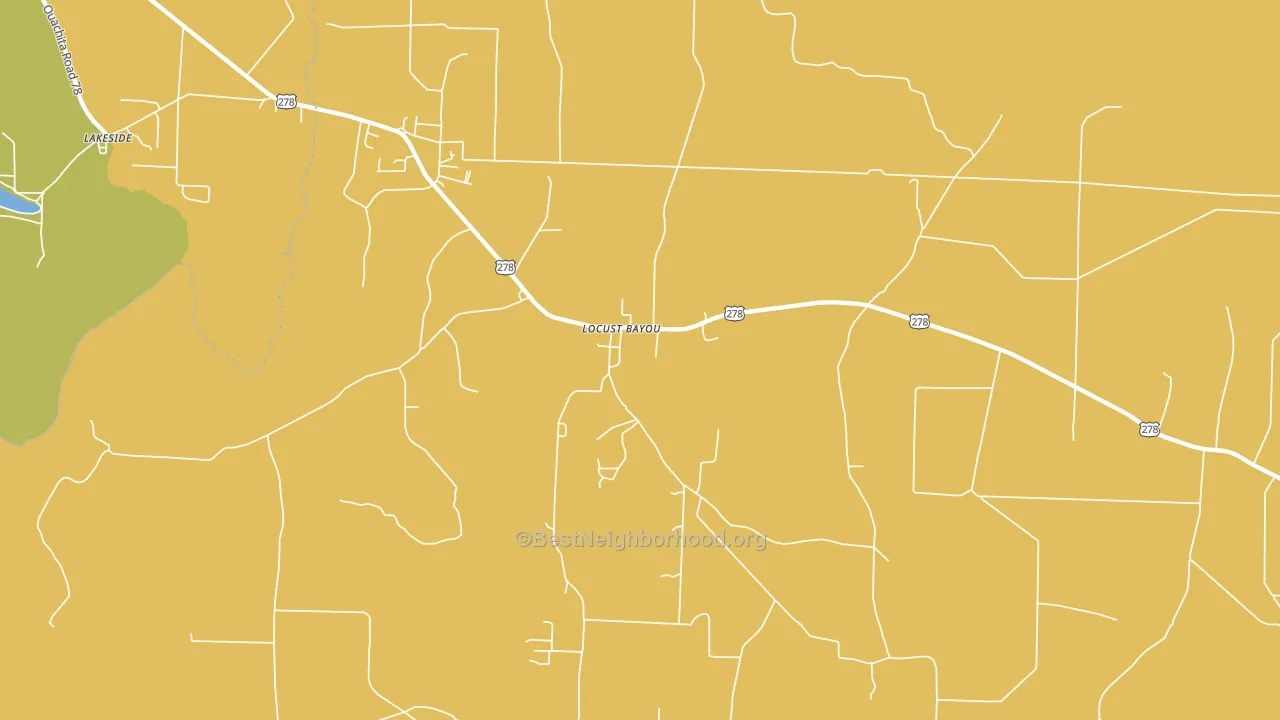 Locust Bayou, AR block-group voter-turnout map