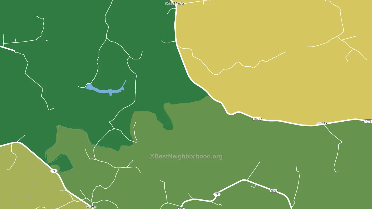 Locust Hill, KY block-group voter-turnout map