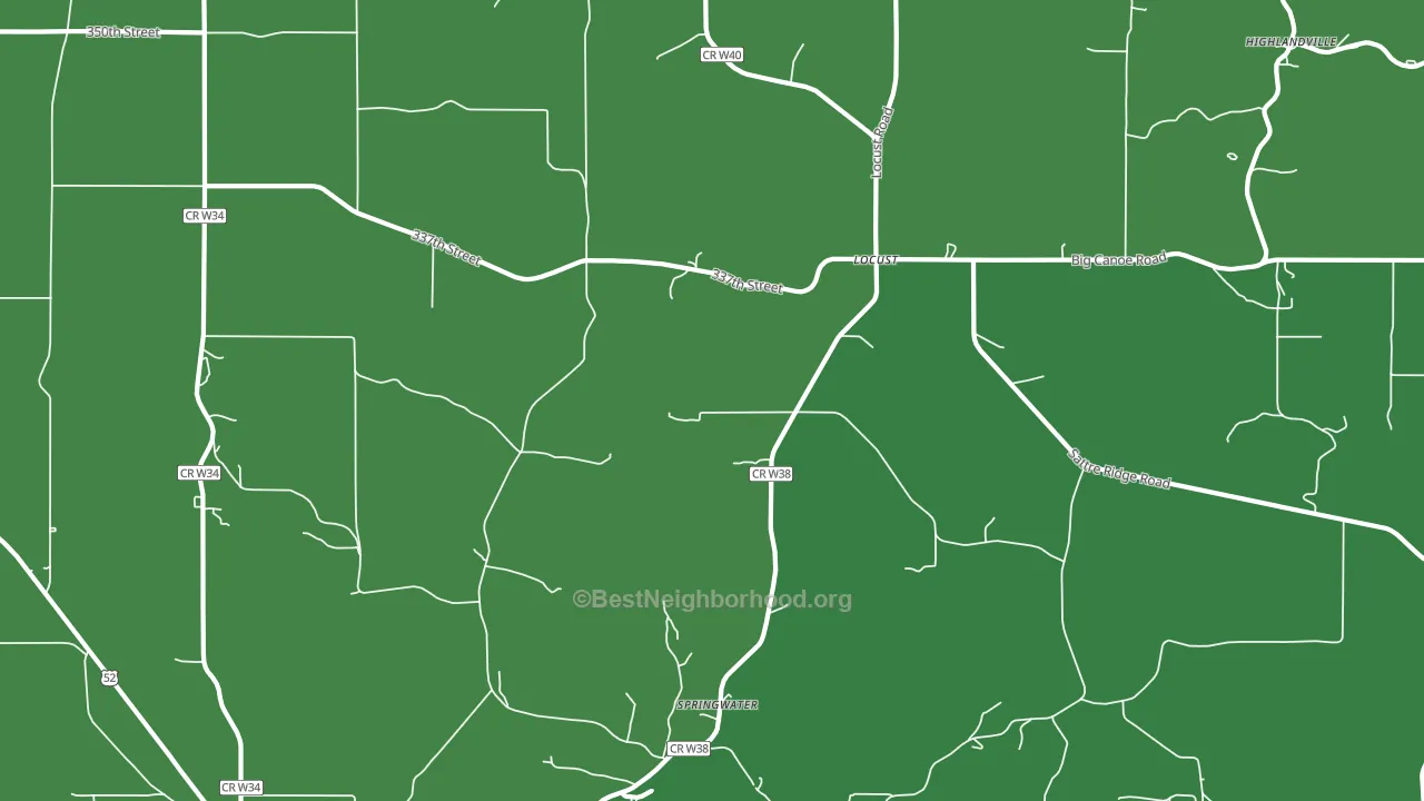 Locust, IA block-group voter-turnout map