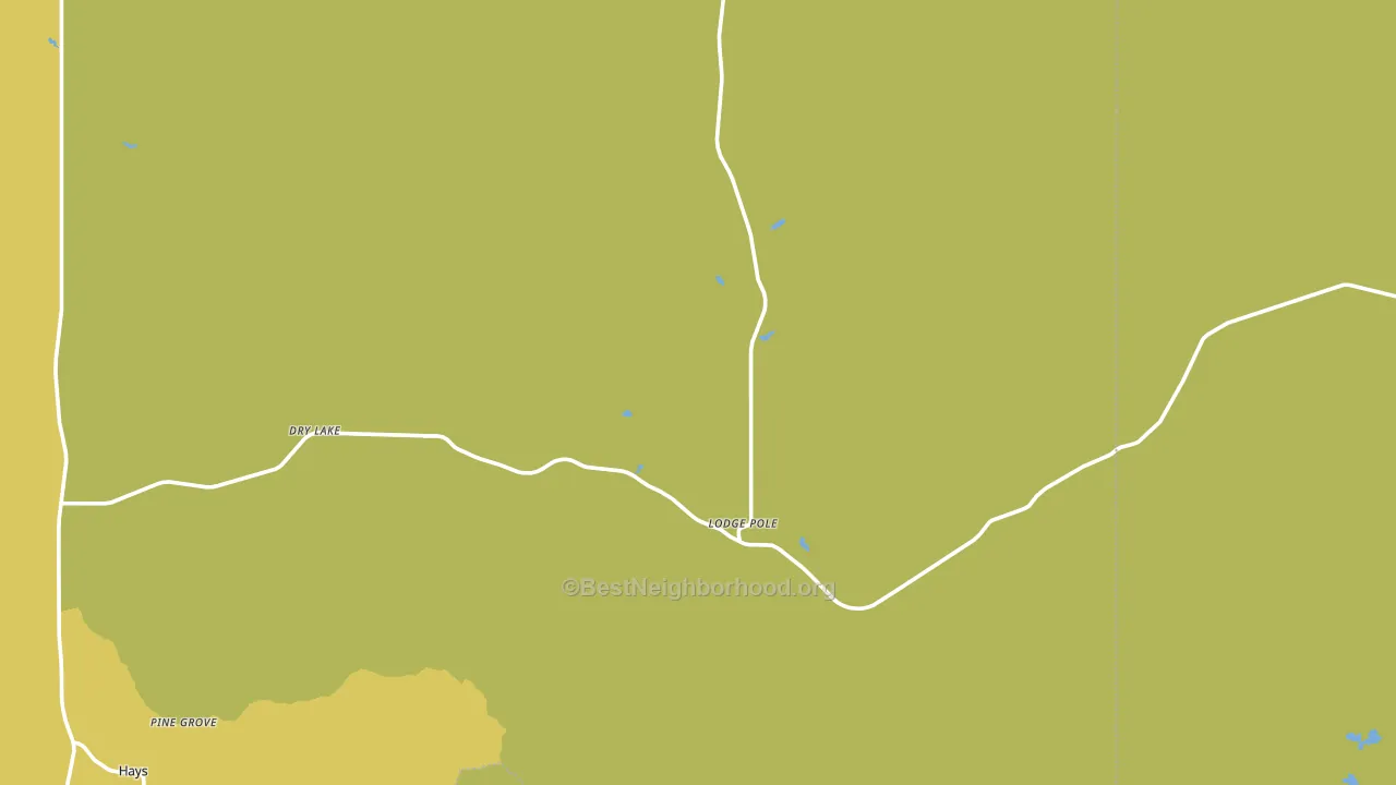 Lodge Pole, MT block-group voter-turnout map
