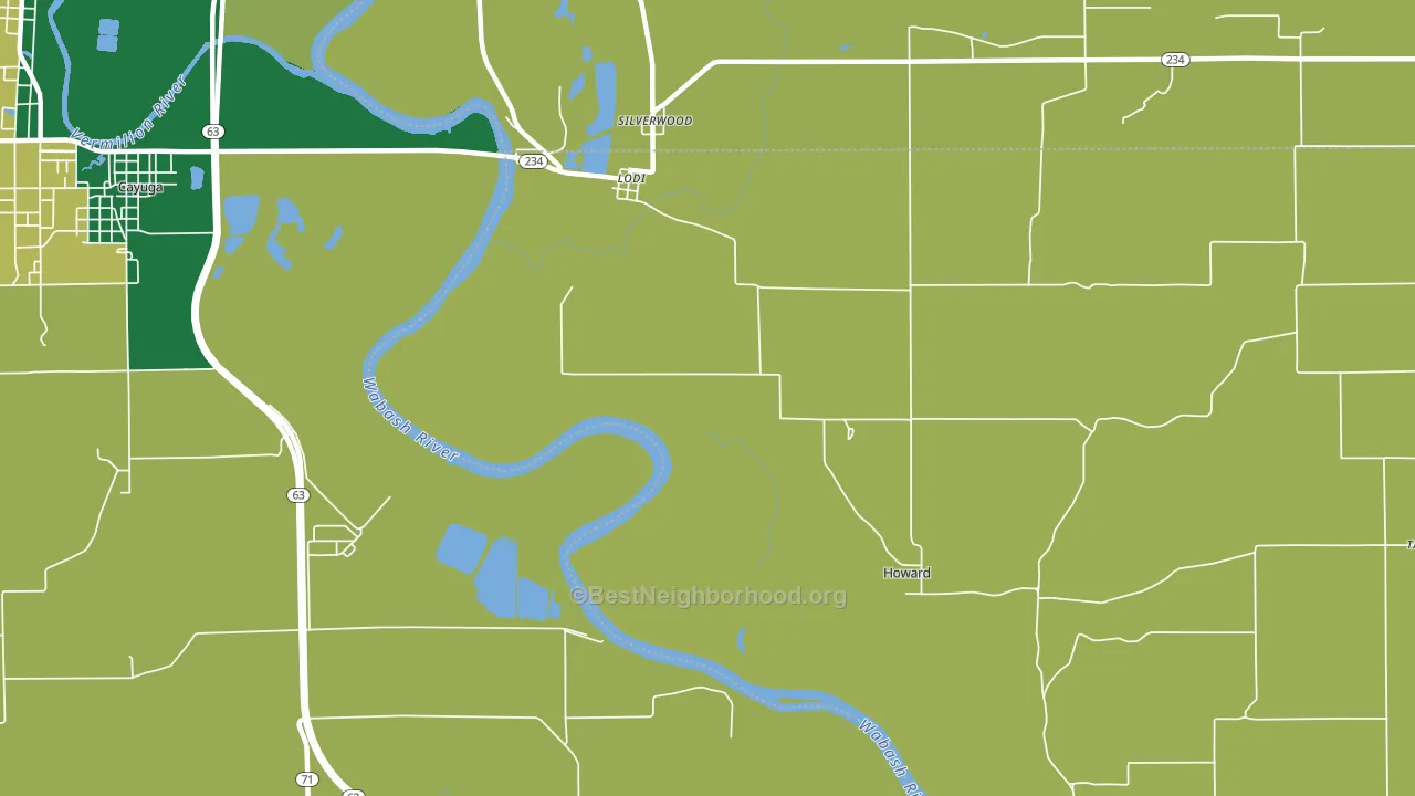 Lodi, IN block-group voter-turnout map
