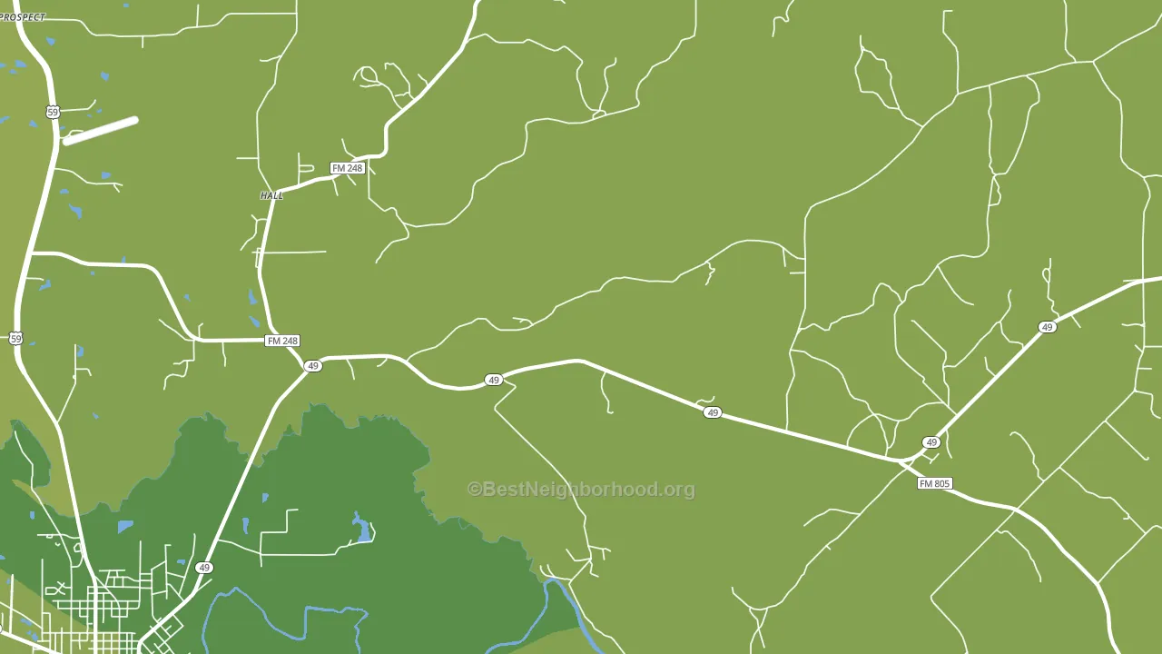 Lodi, TX block-group voter-turnout map