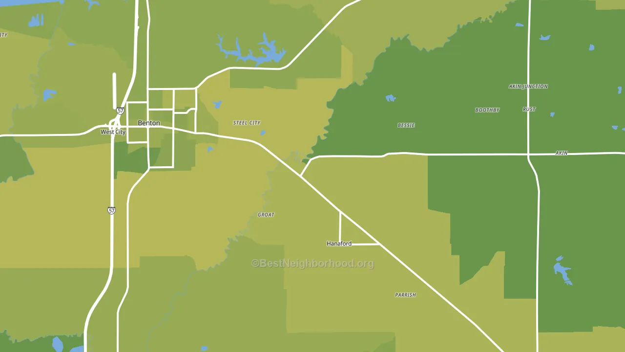 Logan, IL block-group voter-turnout map