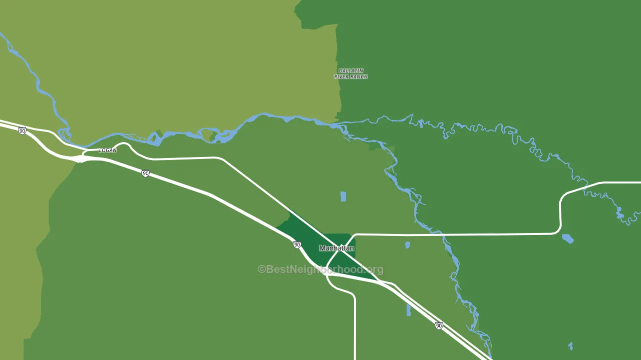 Logan, MT block-group voter-turnout map