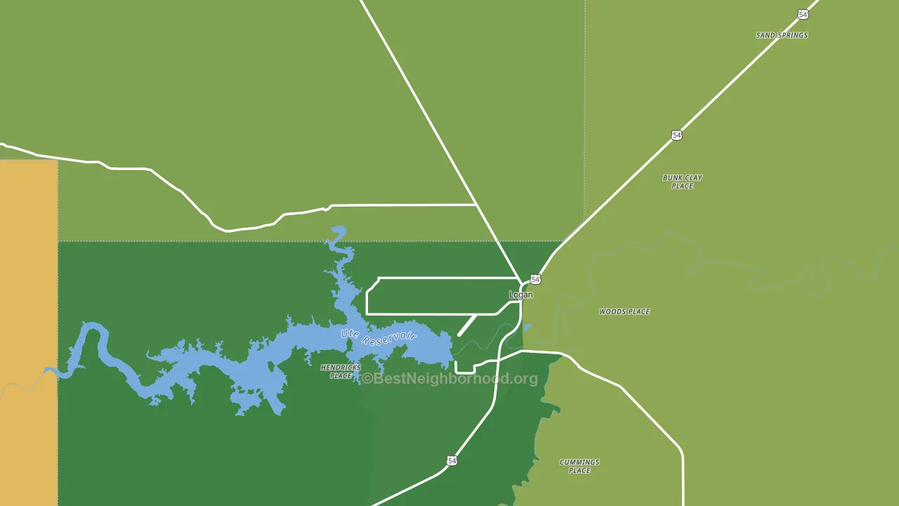 Logan, NM block-group voter-turnout map
