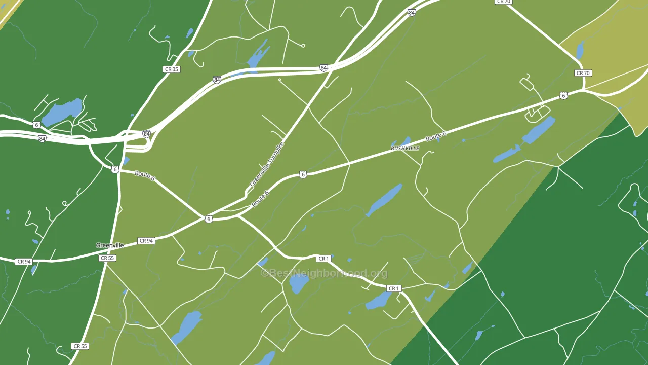Logtown, NY block-group voter-turnout map