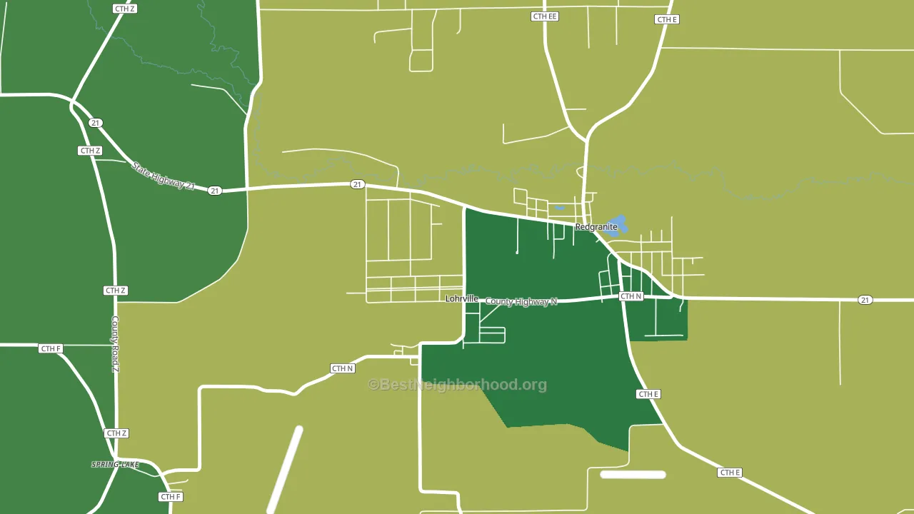 Lohrville, WI block-group voter-turnout map