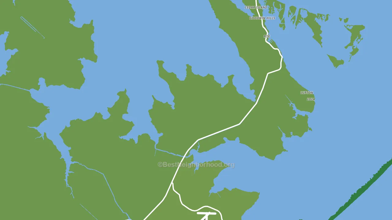 Lola, NC block-group voter-turnout map
