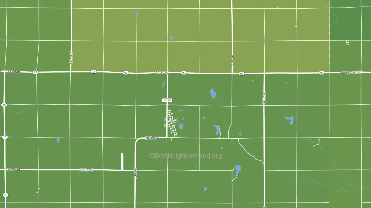 Loma, NE block-group voter-turnout map