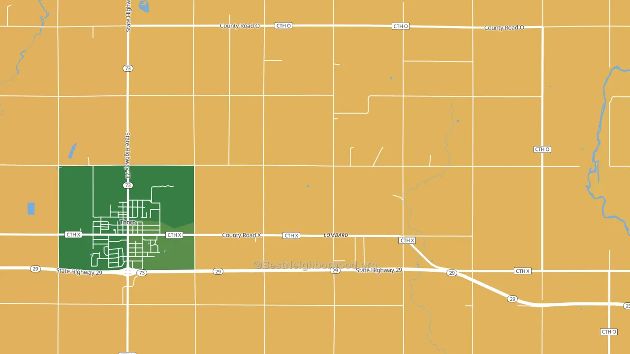 Lombard, WI block-group voter-turnout map