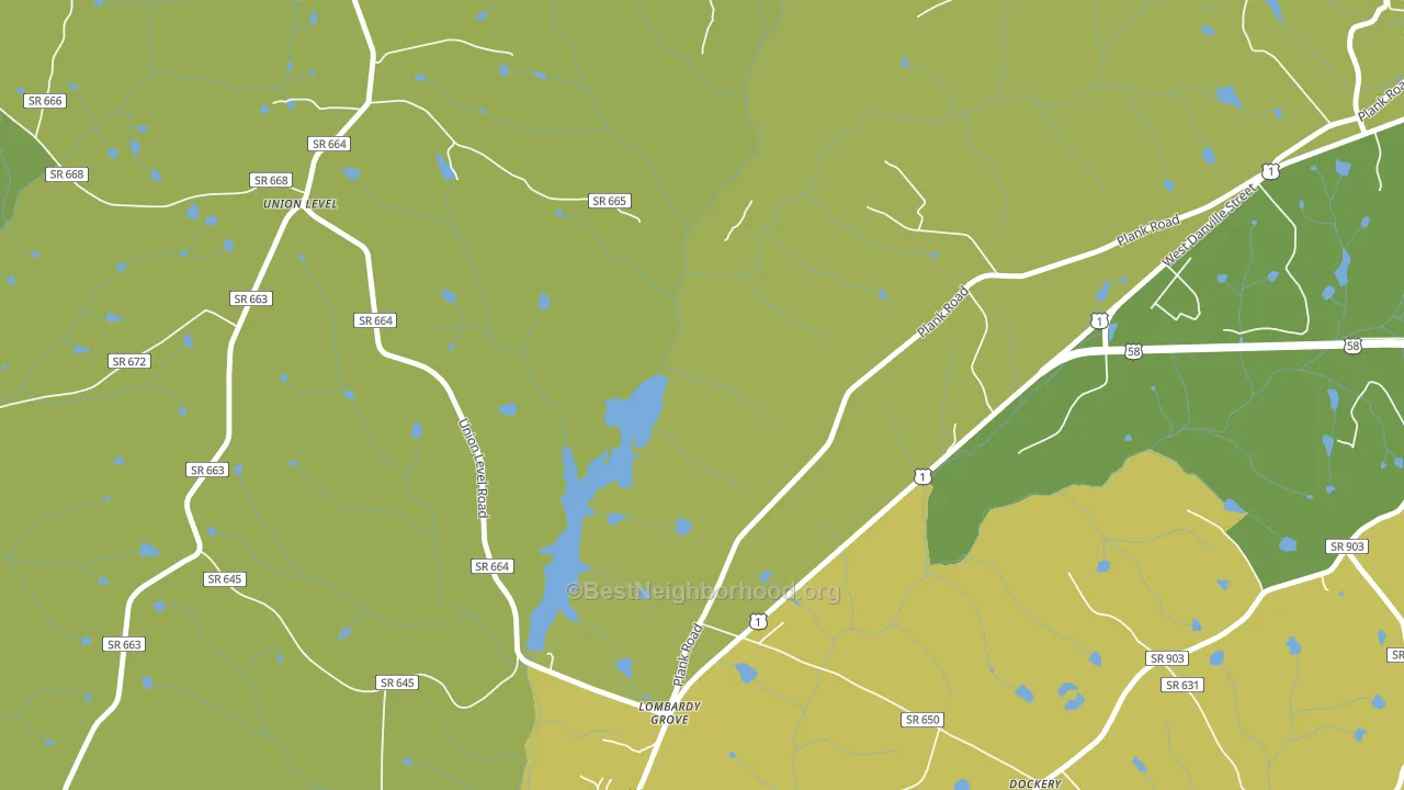 Lombardy Grove, VA block-group voter-turnout map