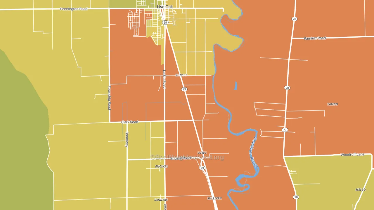 Lomo, CA block-group voter-turnout map