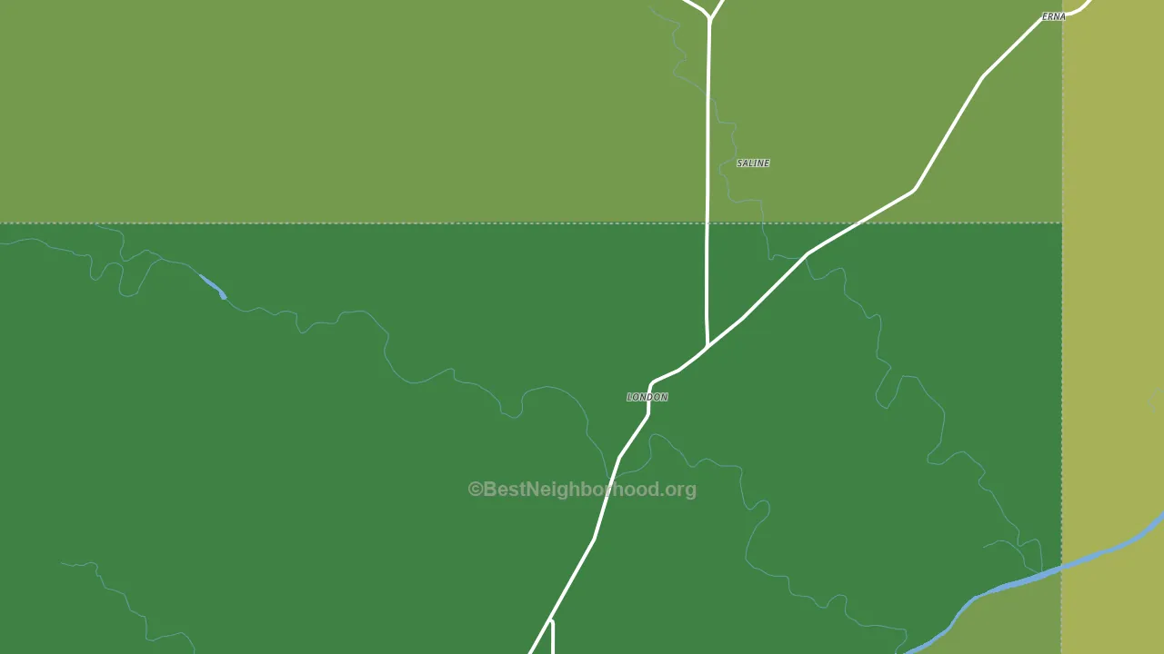 London, TX block-group voter-turnout map