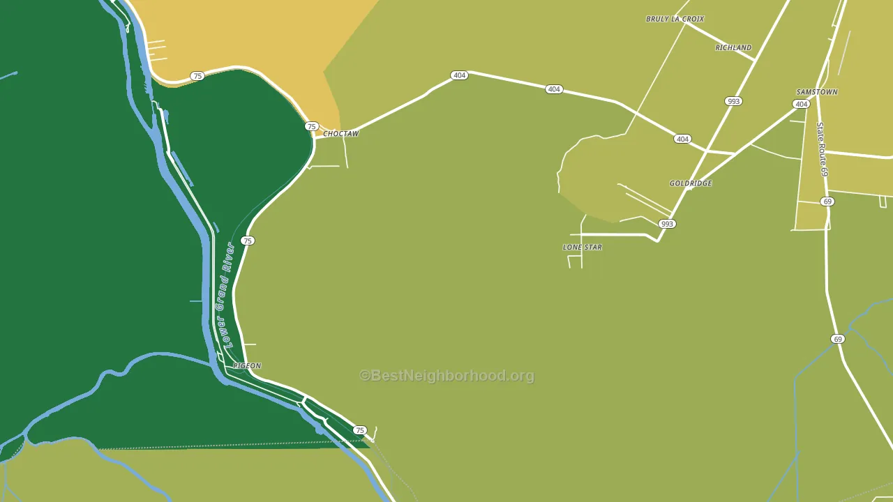Lone Star, LA block-group voter-turnout map