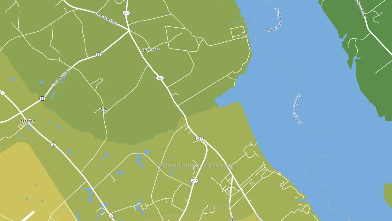Lone Star, SC block-group voter-turnout map
