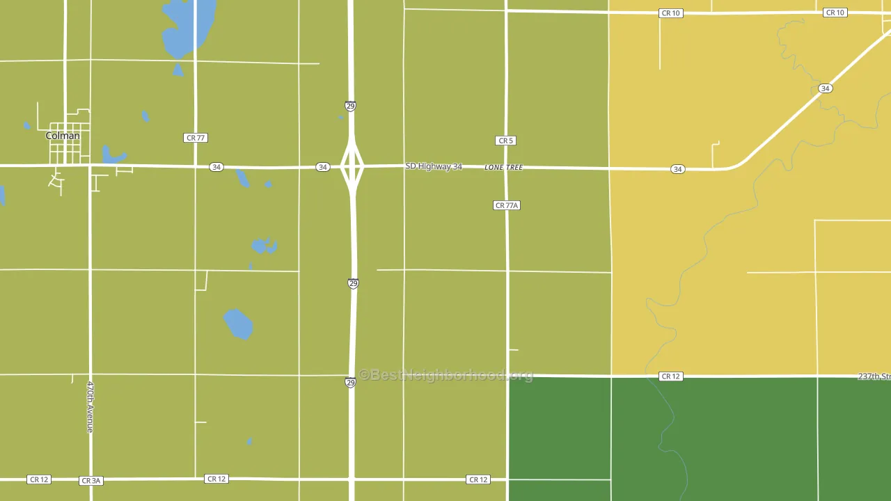 Lone Tree, SD block-group voter-turnout map