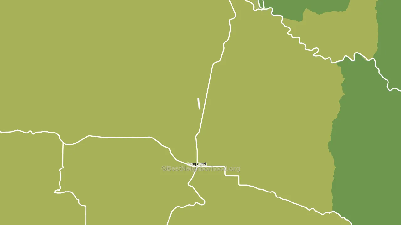 Long Creek, OR block-group voter-turnout map