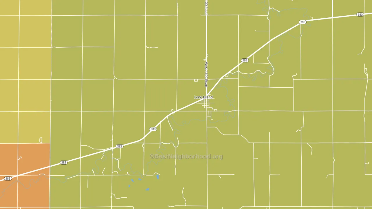 Long Island, KS block-group voter-turnout map