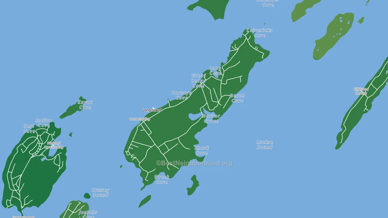 Long Island, ME block-group voter-turnout map
