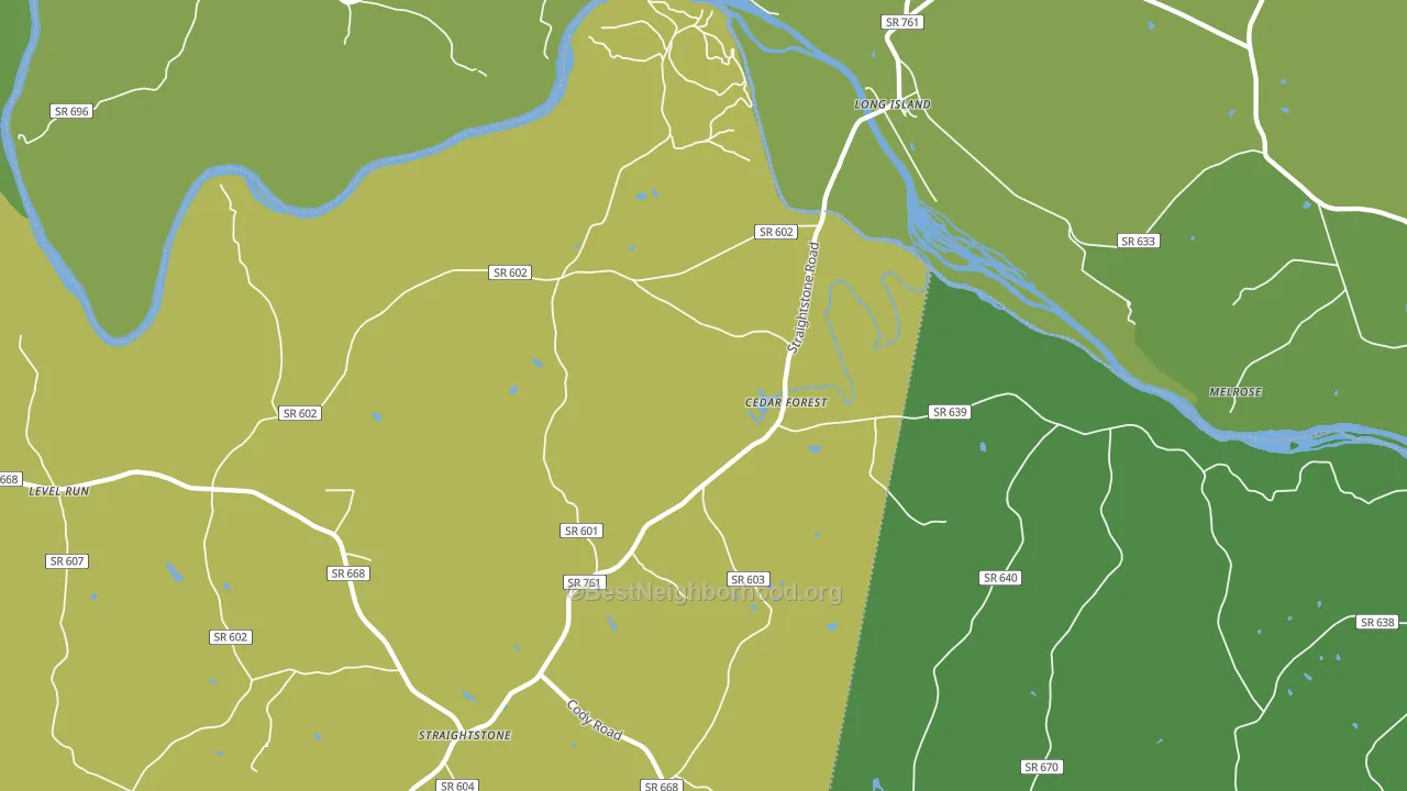 Long Island, VA block-group voter-turnout map