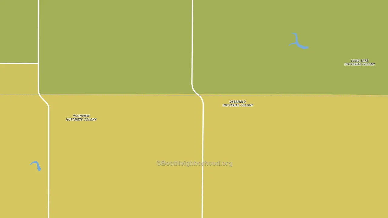 Long Lake Colony, SD block-group voter-turnout map
