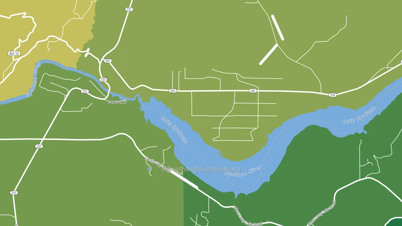 Long Lake, WA block-group voter-turnout map