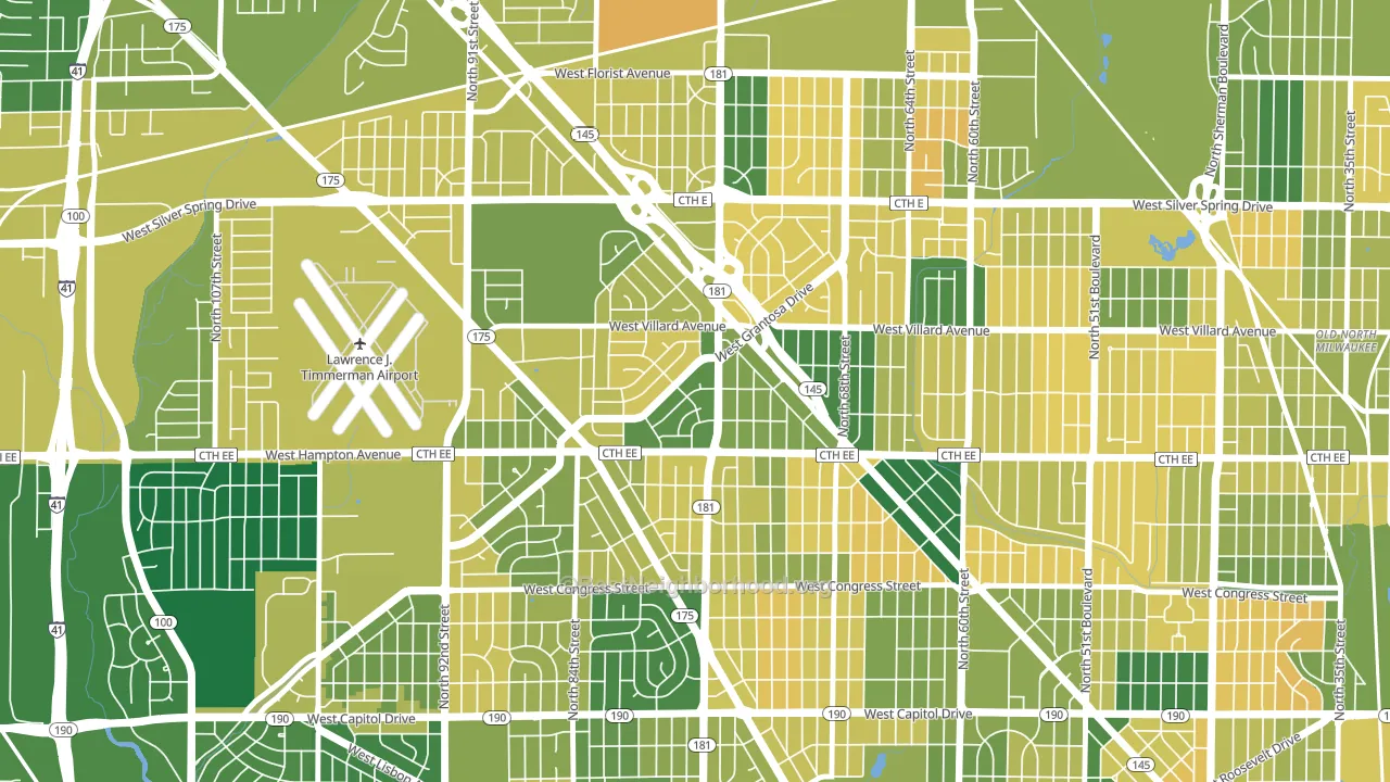 Long View, Milwaukee, WI block-group voter-turnout map