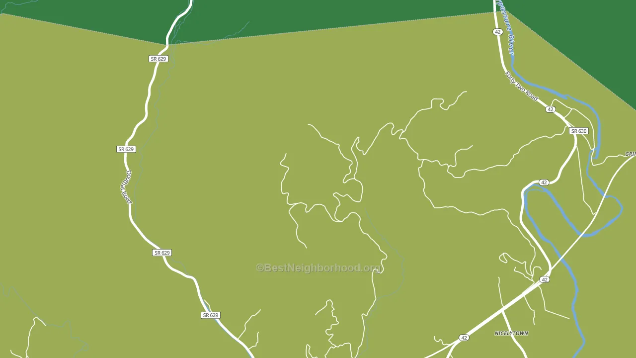 Longdale, VA block-group voter-turnout map