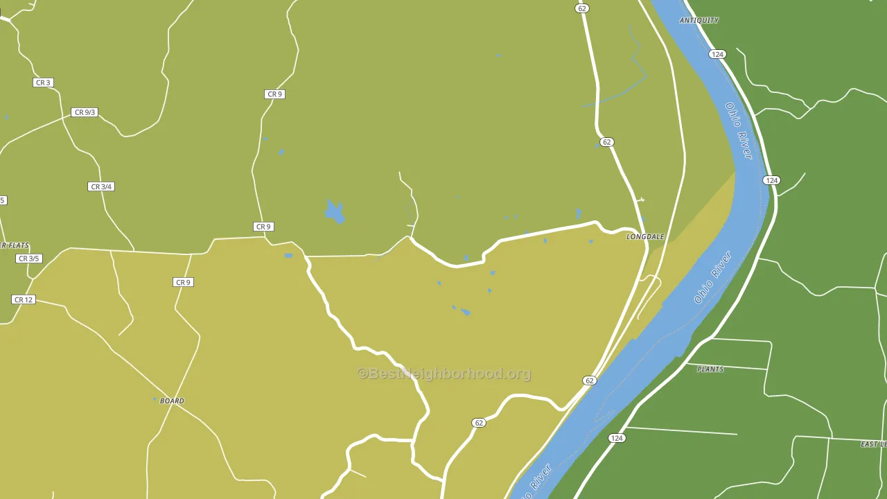 Longdale, WV block-group voter-turnout map