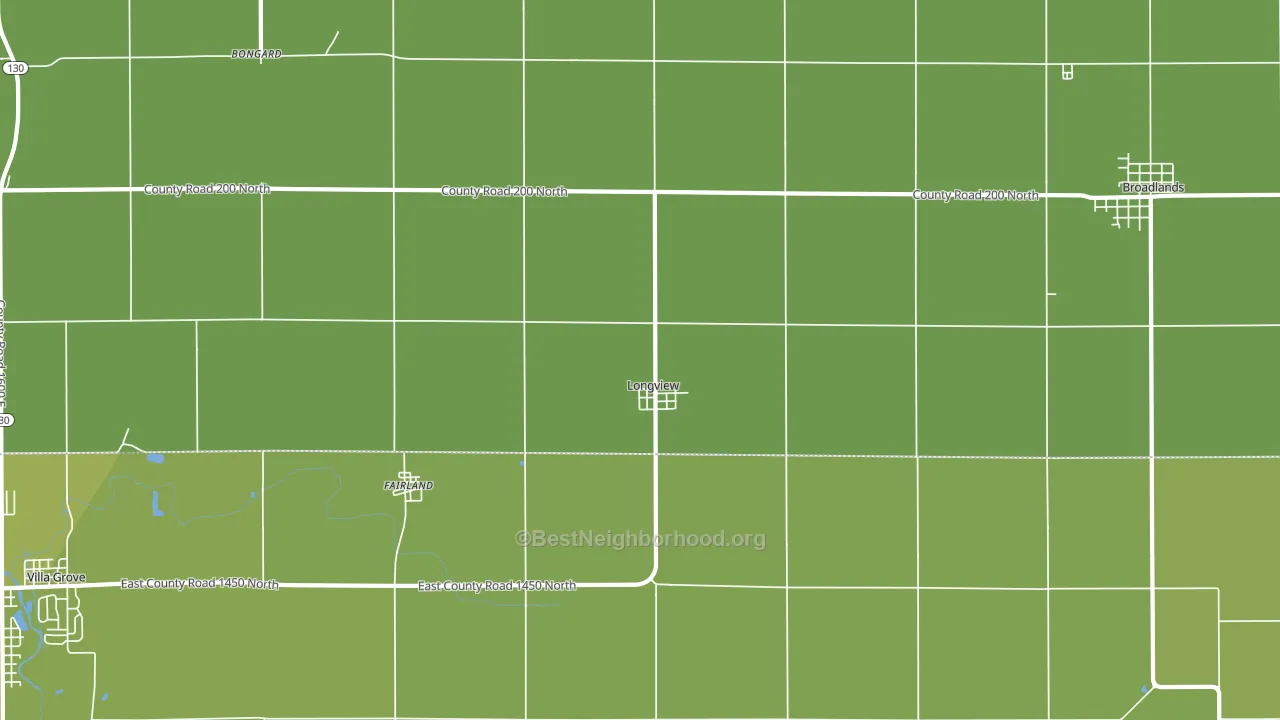 Longview, IL block-group voter-turnout map