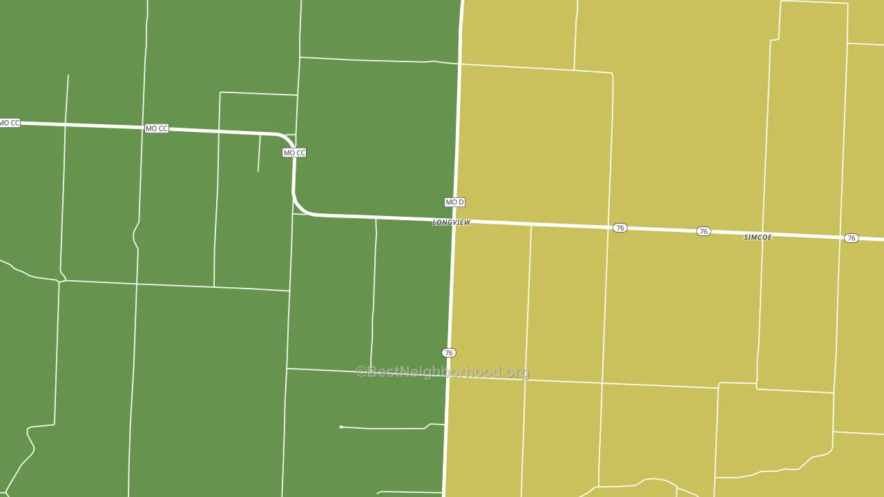 Longview, MO block-group voter-turnout map