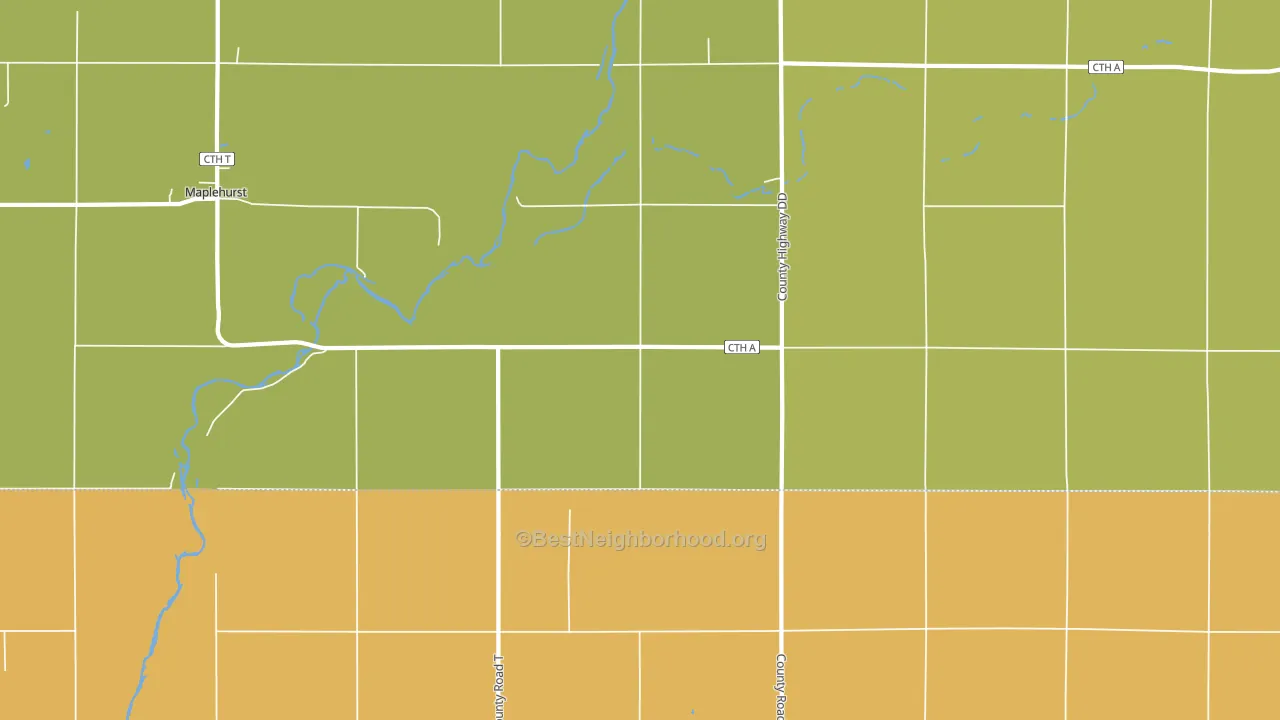 Longwood, WI block-group voter-turnout map