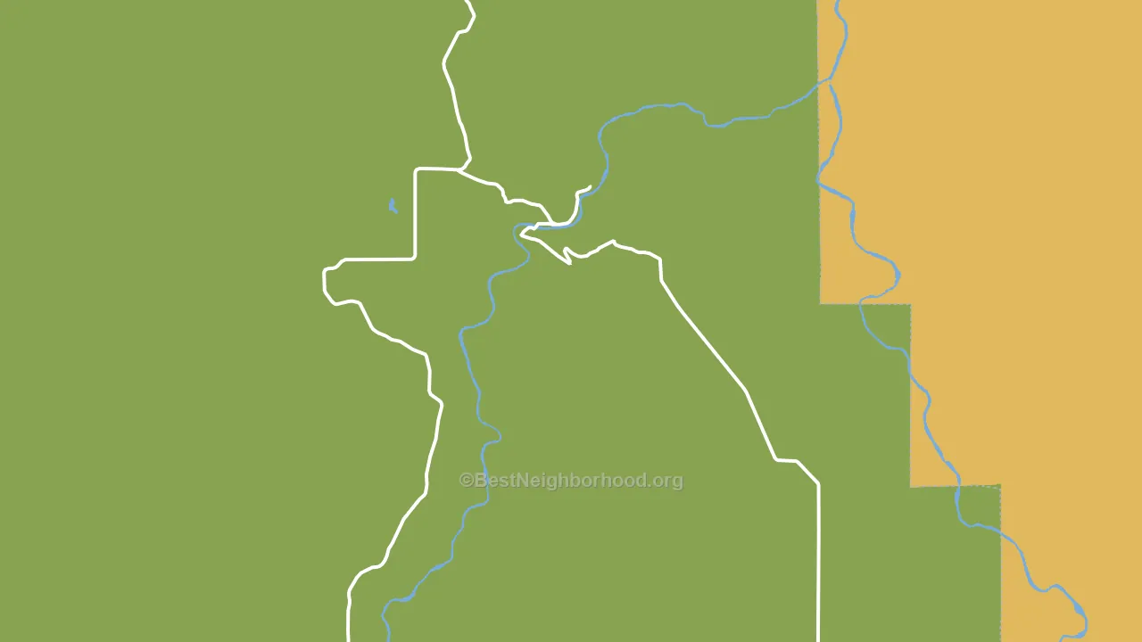 Looking Glass, OR block-group voter-turnout map