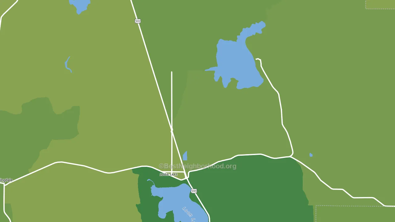 Loon Lake, WA block-group voter-turnout map