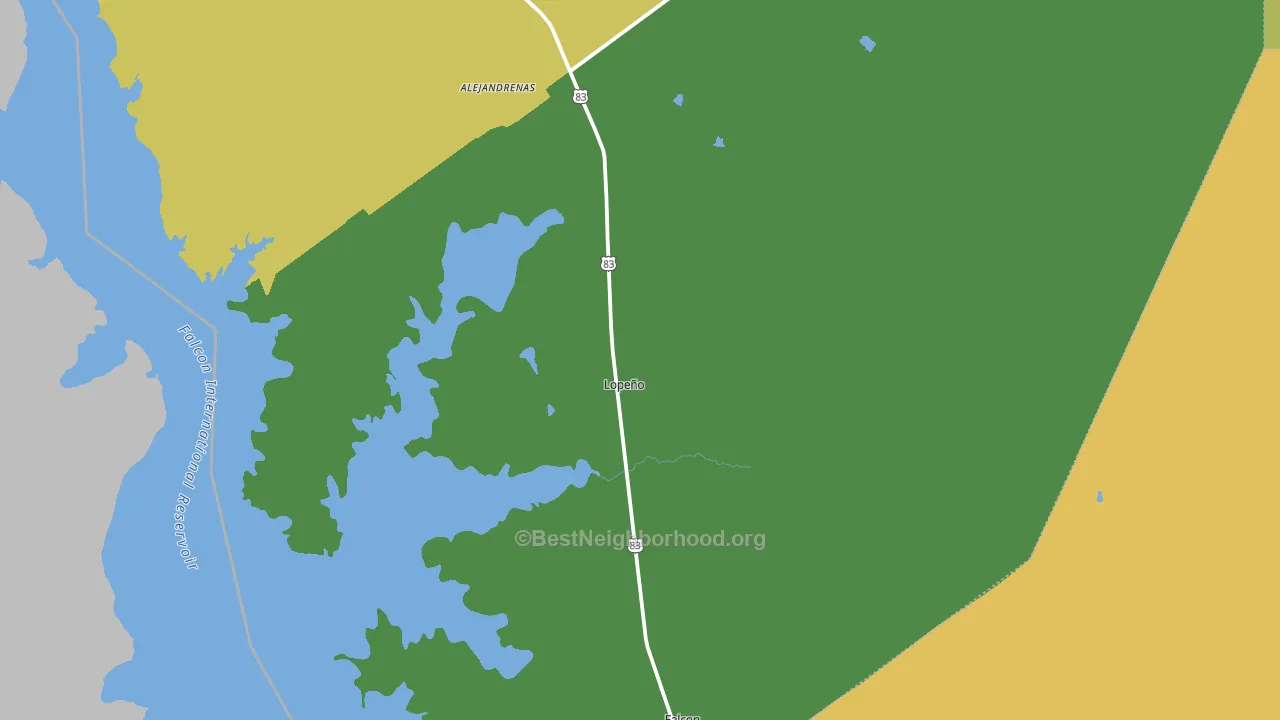 Lopeno, TX block-group voter-turnout map