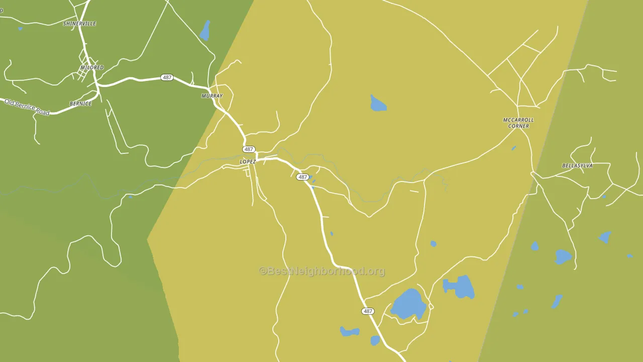 Lopez, PA block-group voter-turnout map