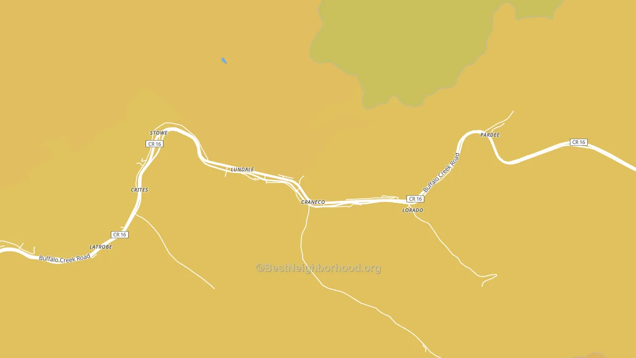 Lorado, WV block-group voter-turnout map