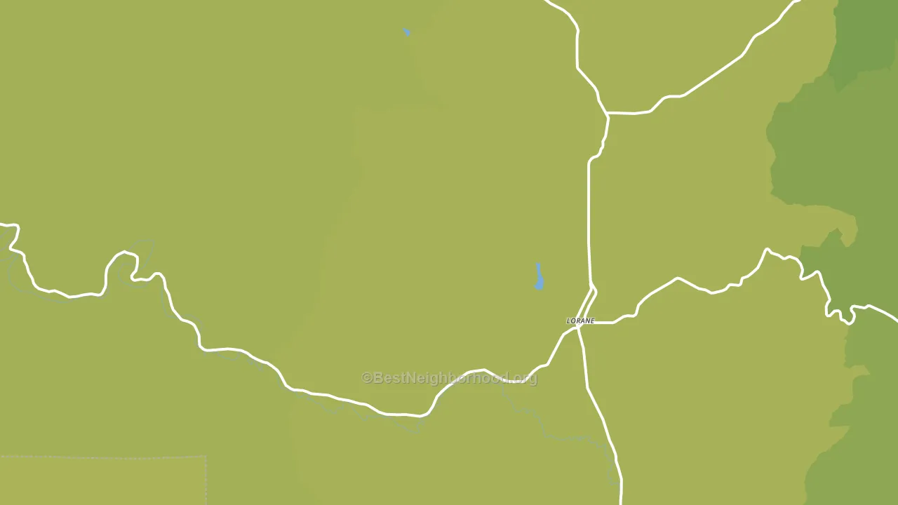 Lorane, OR block-group voter-turnout map