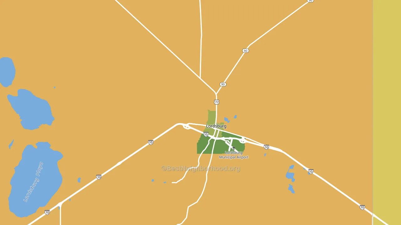 Lordsburg, NM block-group voter-turnout map