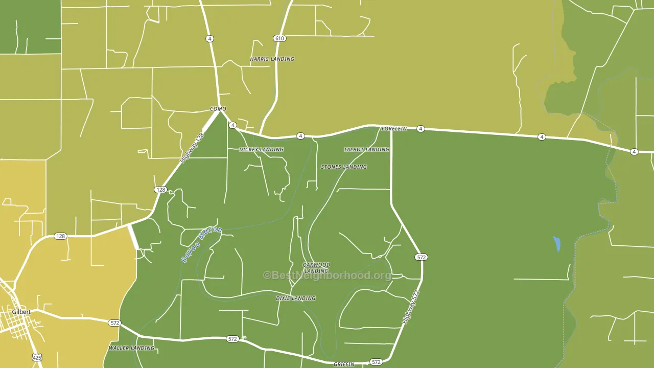 Lorelein, LA block-group voter-turnout map