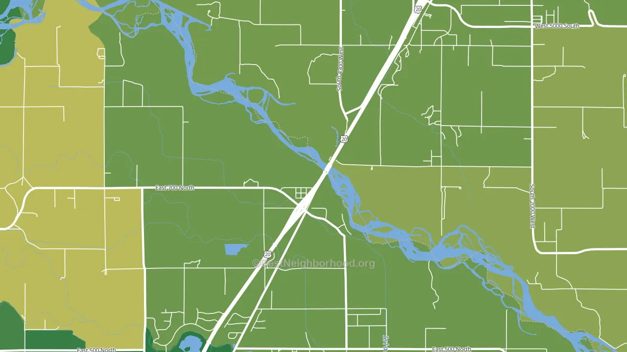Lorenzo, ID block-group voter-turnout map