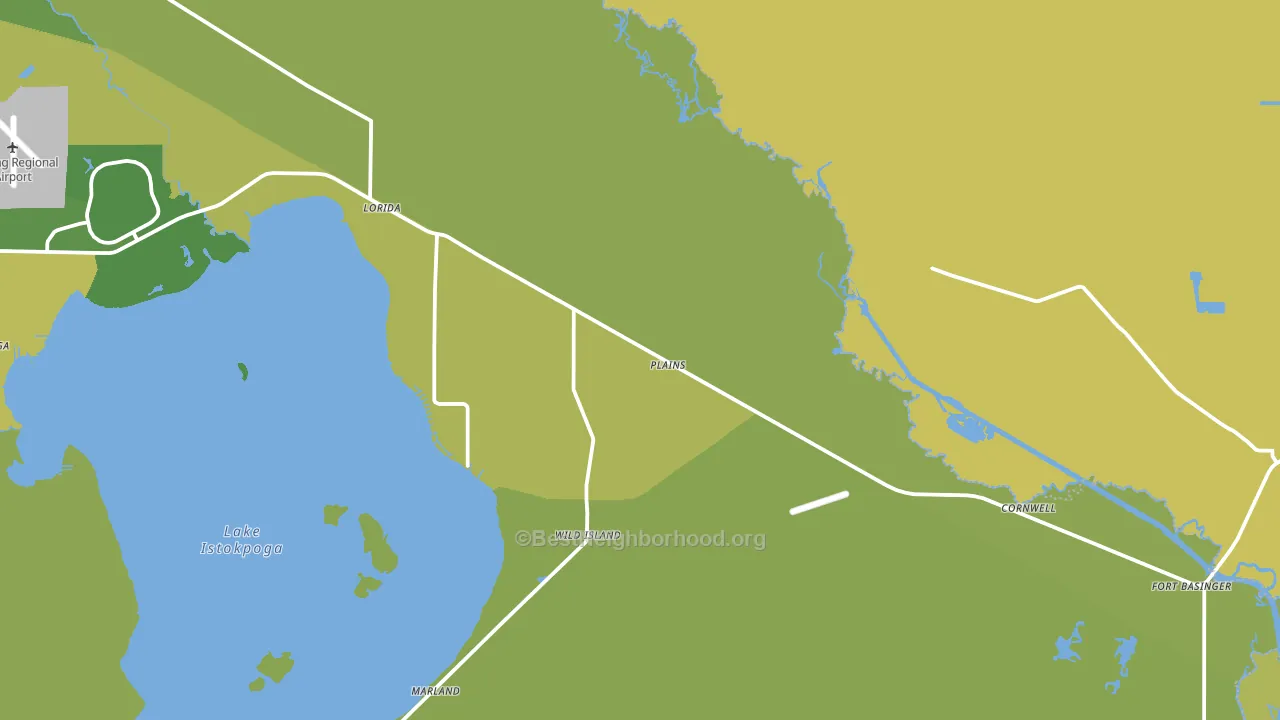 Lorida, FL block-group voter-turnout map