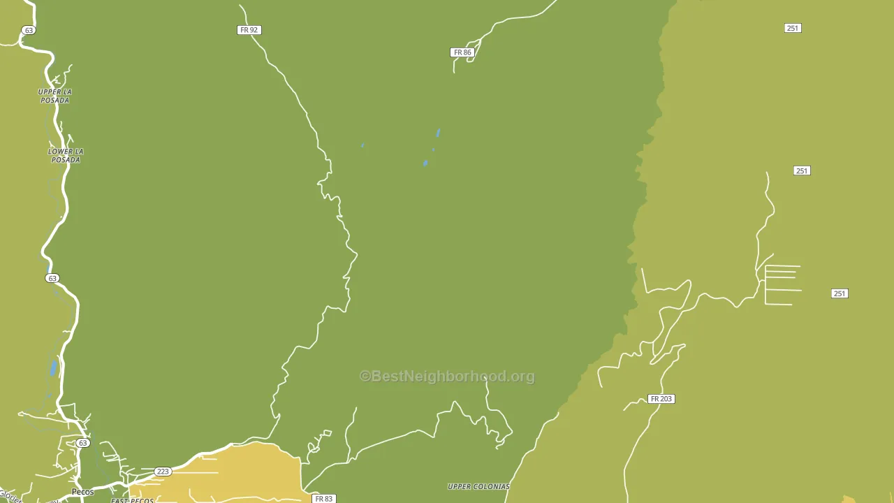Los Pachecos, NM block-group voter-turnout map