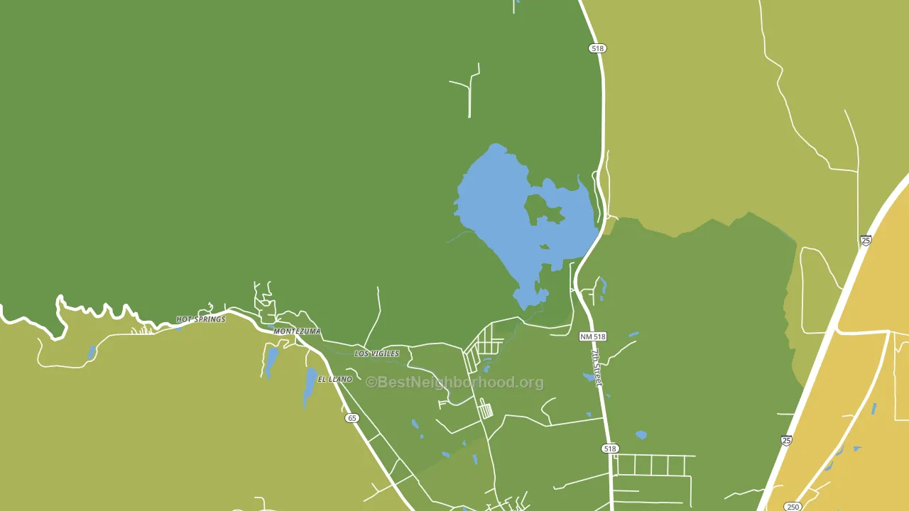 Los Vigiles, NM block-group voter-turnout map