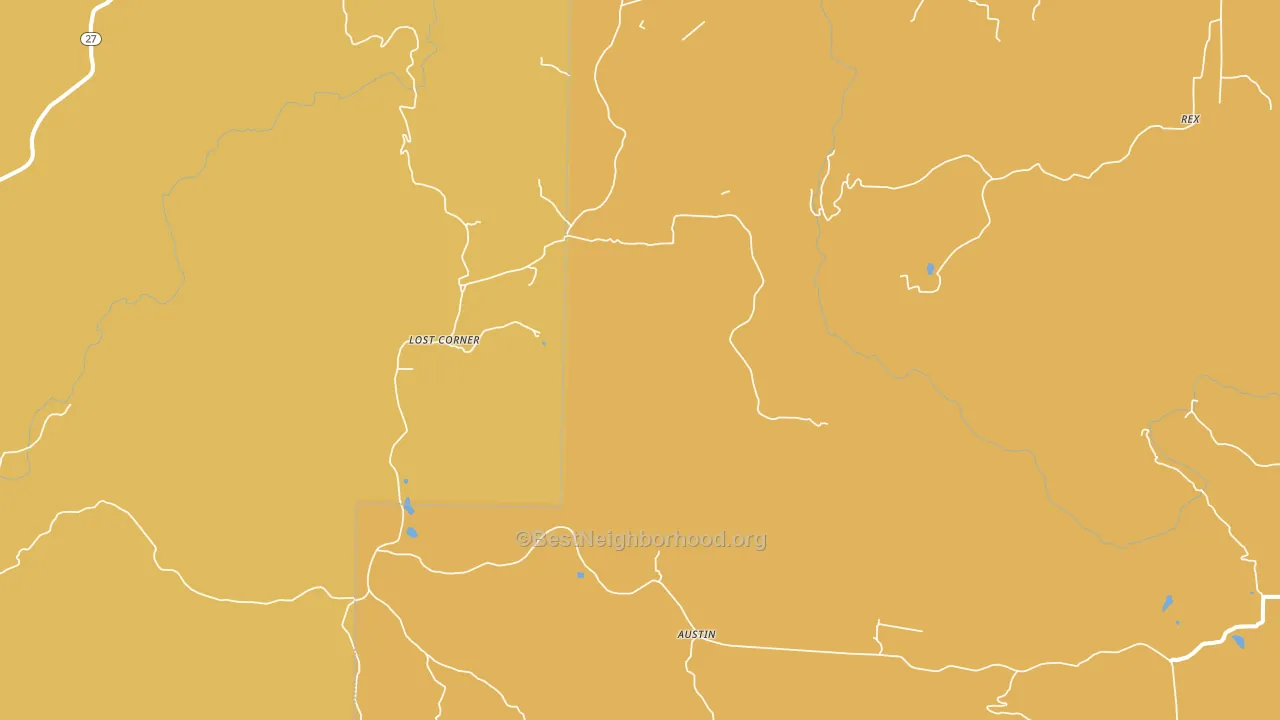 Lost Corner, AR block-group voter-turnout map