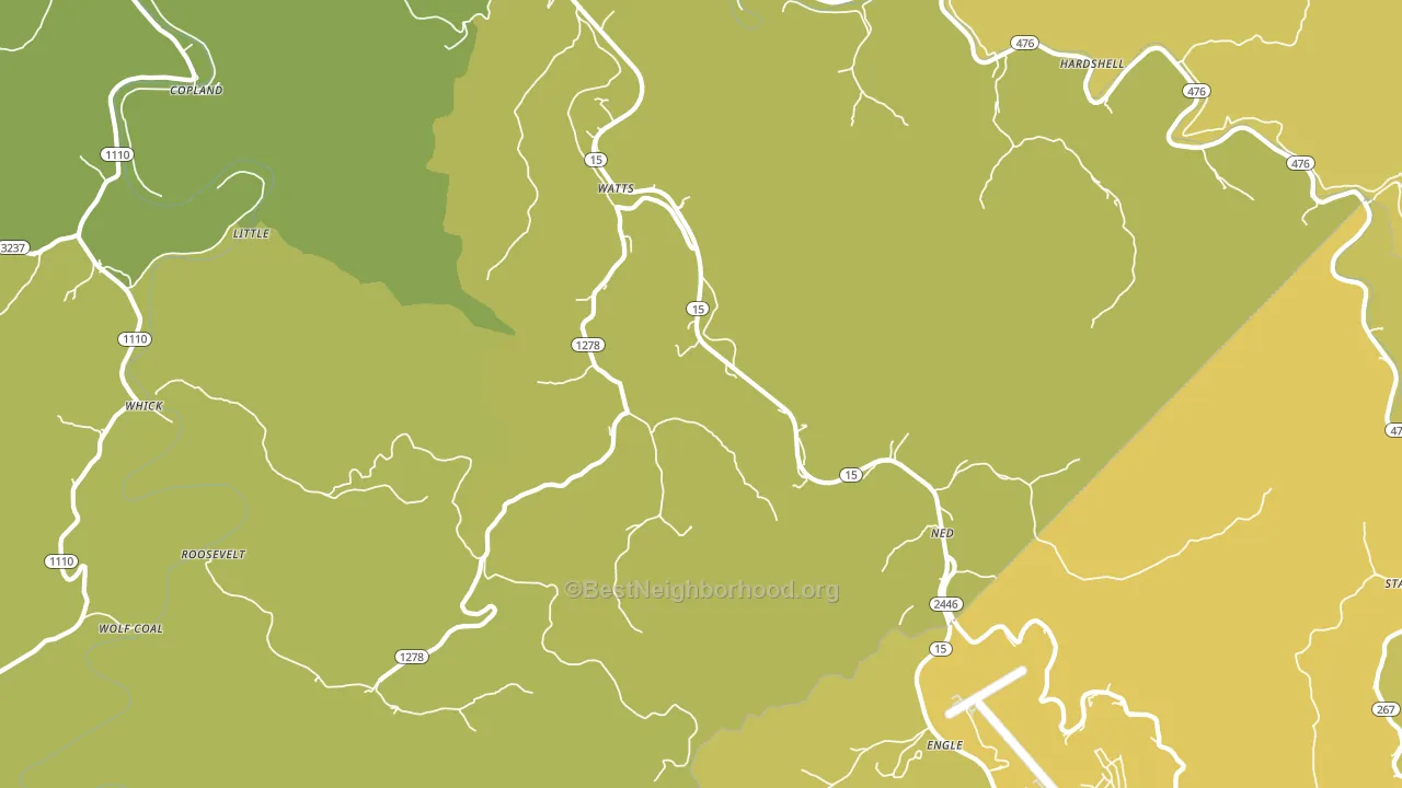 Lost Creek, KY block-group voter-turnout map