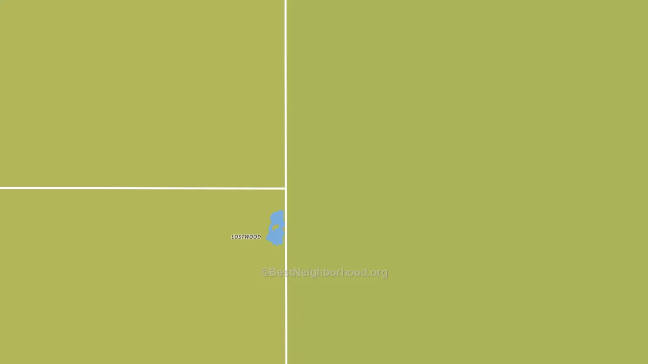 Lostwood, ND block-group voter-turnout map