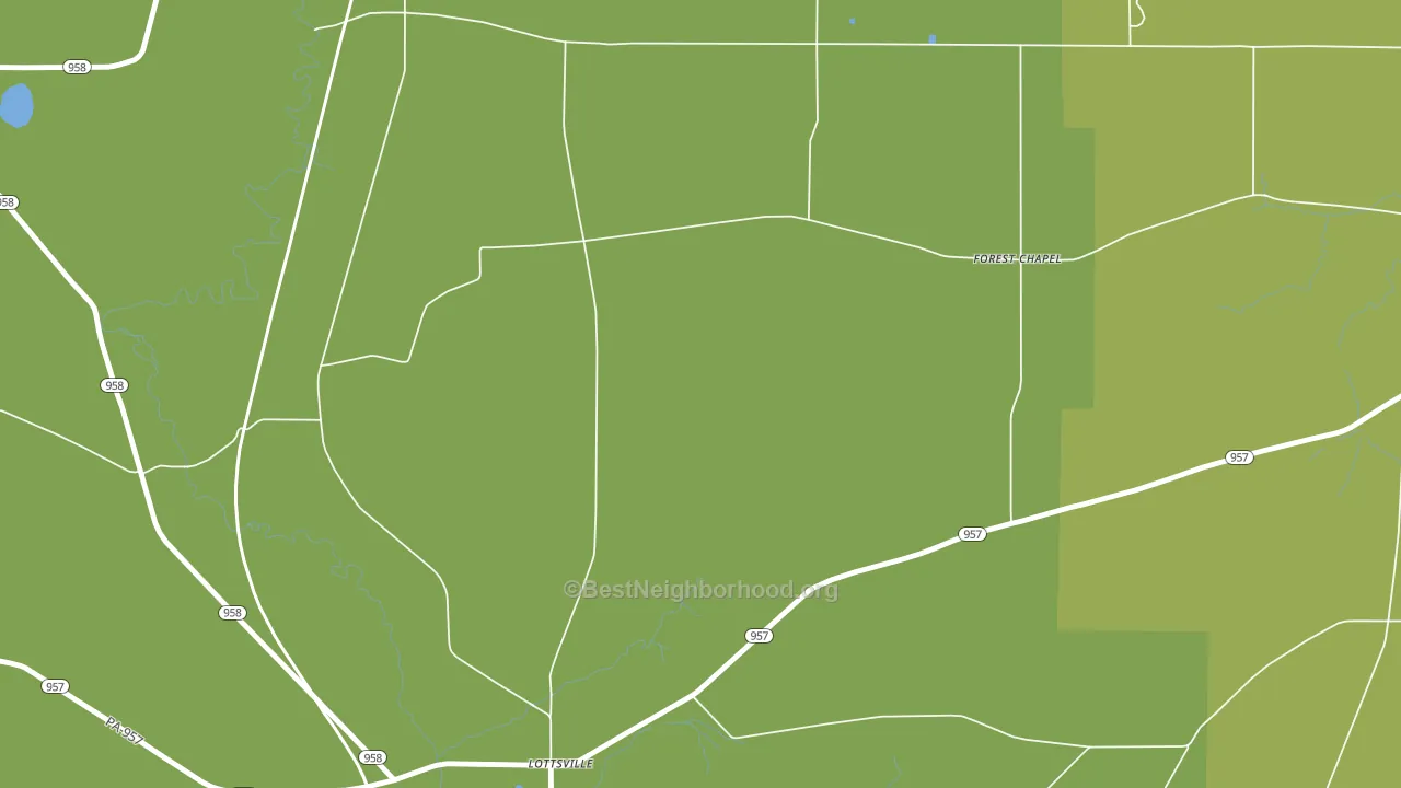 Lottsville, PA block-group voter-turnout map
